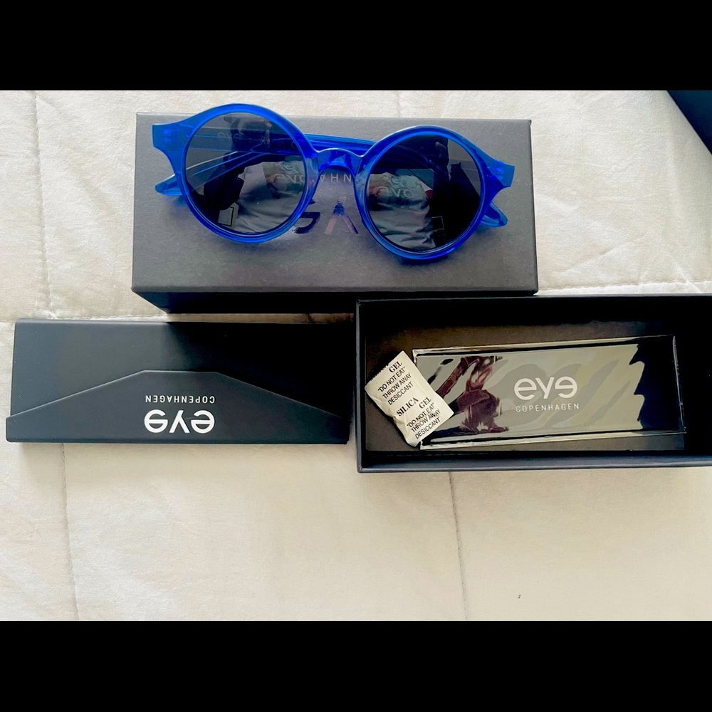 Blue Frame Sunglasses
